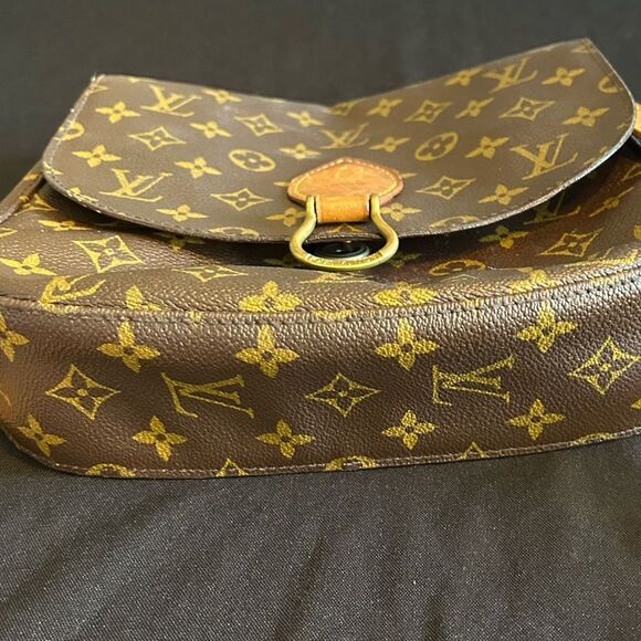 Louis Vuitton St Cloud Brown Monogram Crossbody Bag Vintage Good Authentic - Picture 11 of 16